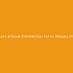 Biaya Kuliah Universitas Satya Negara Indonesia