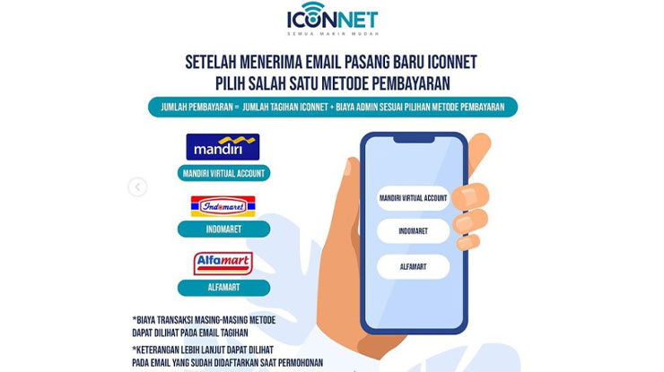 Cara Bayar Biaya Pasang Iconnect