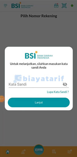 Masukkan Kata Sandi BSI Mobile