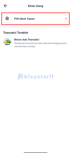 Pilih Bank Tujuan Transfer ke Mandiri