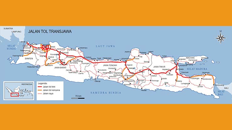 Peta Jalan Tol Trans Jawa