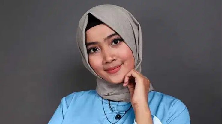 Jilbab Warna Abu Abu Muda