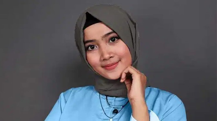 Jilbab Warna Abu Abu Tua