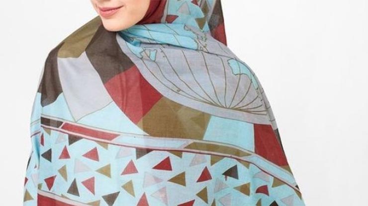 Baju Putih Jilbab Warna Motif 1